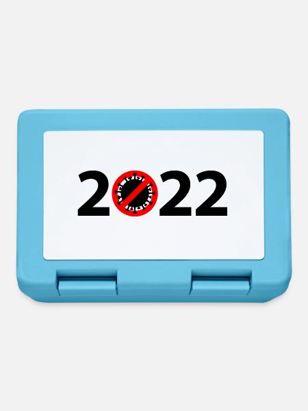 2022 Anti Corona Virus - Lunchbox - sapphire blue