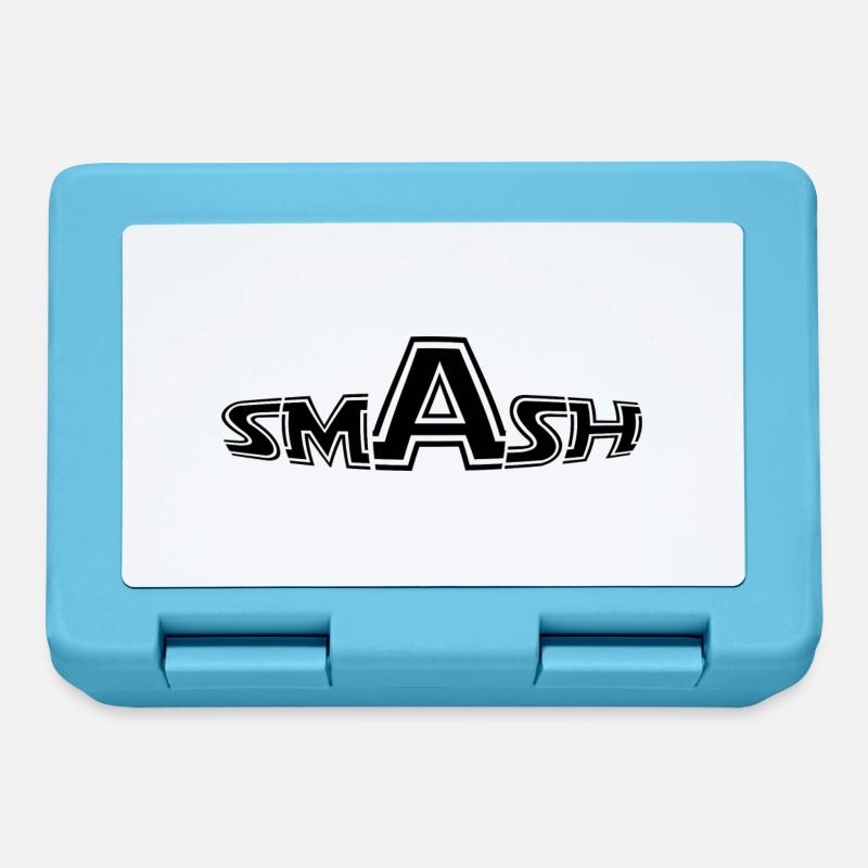 Black - SMASH IT - Lunchbox - sapphire blue