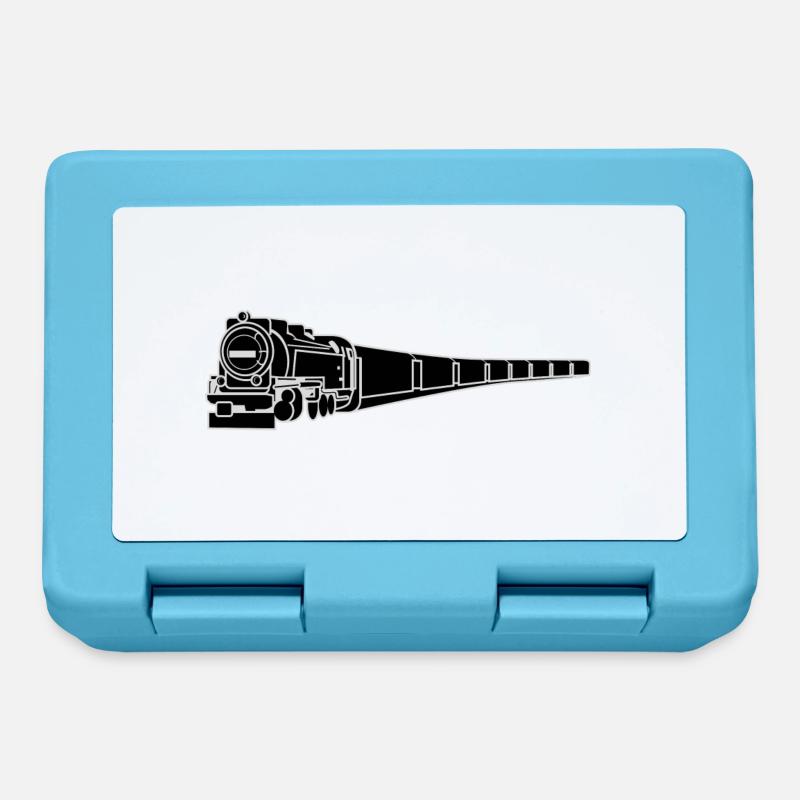 Vinted Retro Railway Train - Lunchbox - sapphire blue