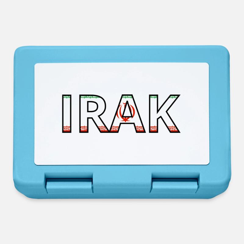 Drapeau Irak - Boîte à goûter - bleu saphir
