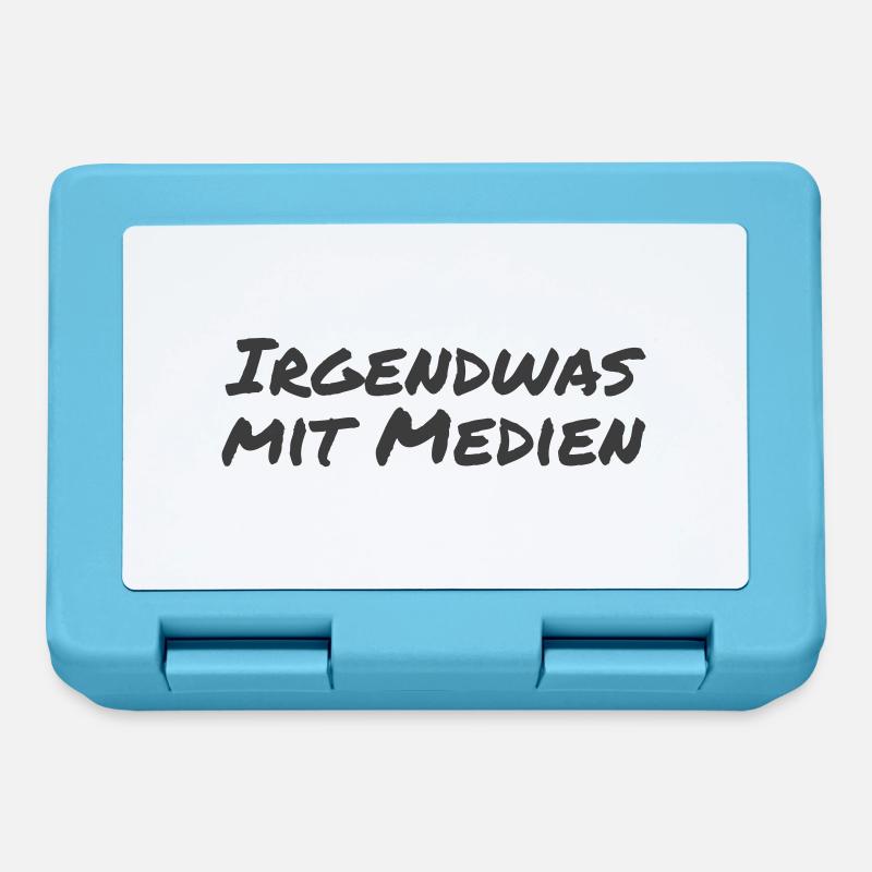 Something with media - Lunchbox - sapphire blue