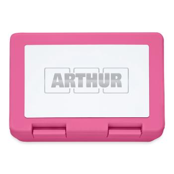 Arthur comme idée cadeau - Boîte à goûter - rose - Devant