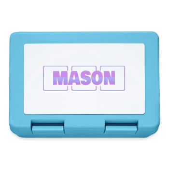 Gift for Mason - Lunchbox - sapphire blue - Front