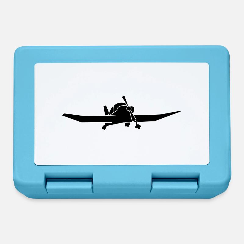 DR400 Robin Flugzeug Geschenk - Brotdose - Saphirblau