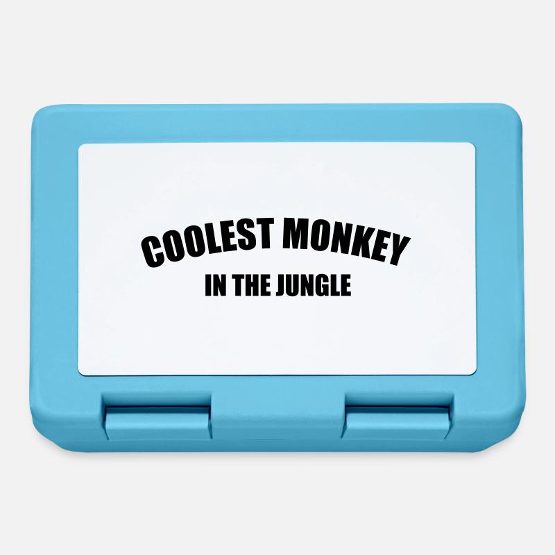 Coolest Monkey In The Jungle - Brotdose - Saphirblau