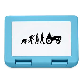evolution_bauer_mit_traktor_032013_a_1c - Brotdose - Saphirblau - Vorne