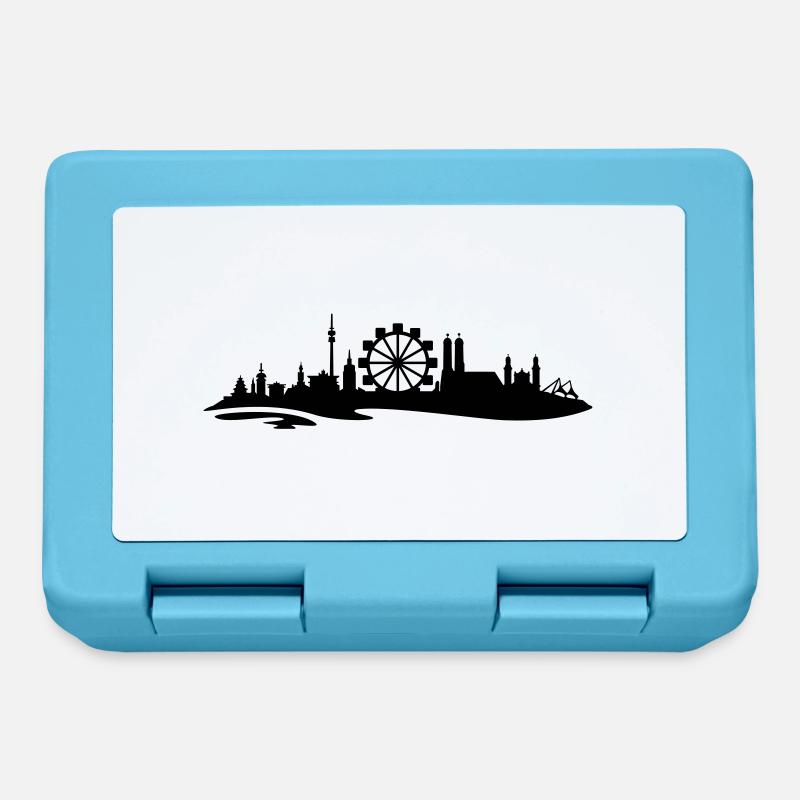 Munich skyline ferris wheel 3 - Lunchbox - sapphire blue