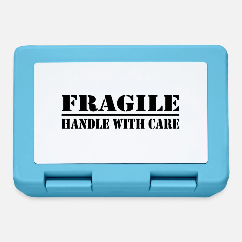 fragile - Brotdose - Saphirblau