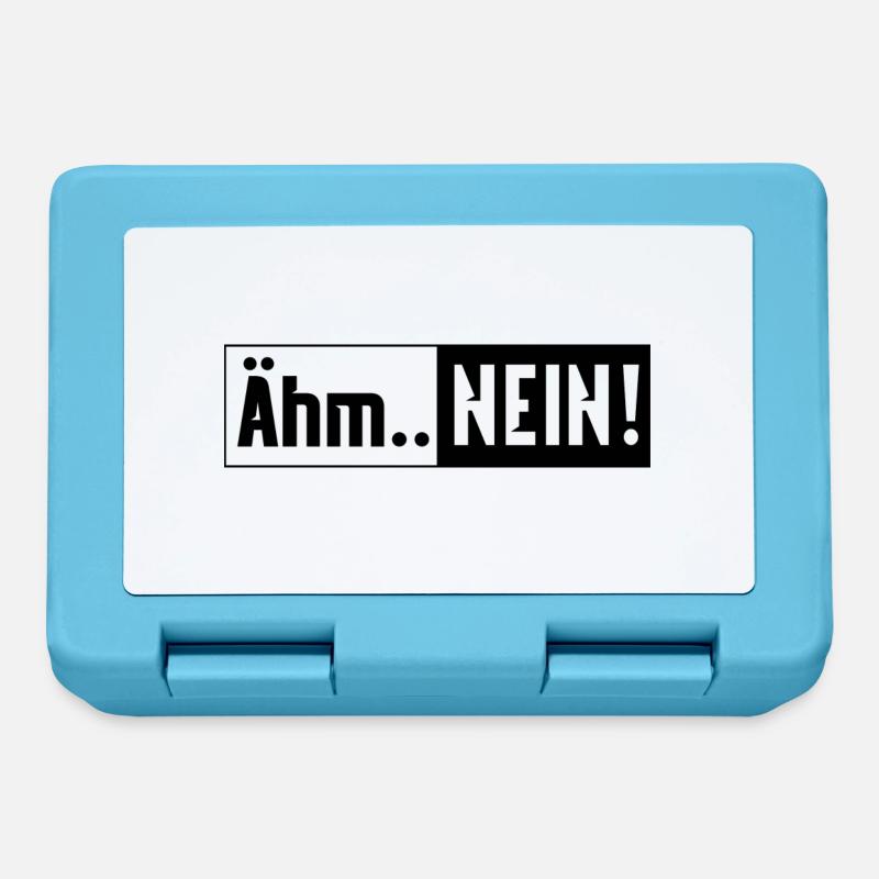 Ähm Nein! - Brotdose - Saphirblau