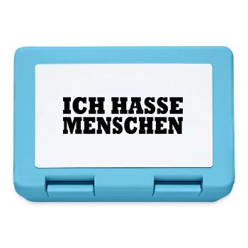 Ich hasse menschen - Brotdose - Saphirblau - Vorne