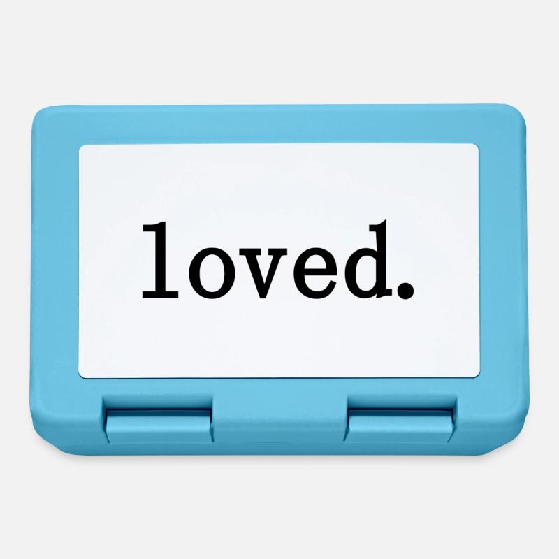 loved. - Brotdose - Saphirblau