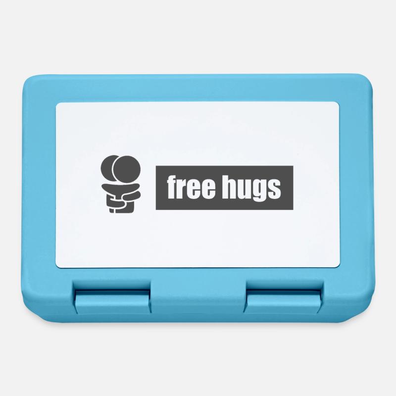 Free hugs V.2 - Brotdose - Saphirblau