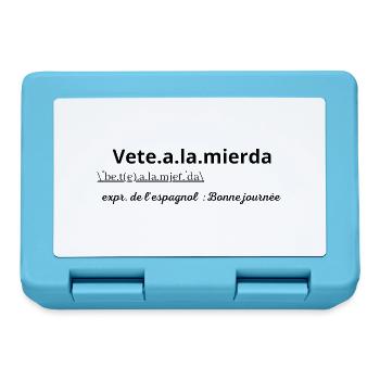 Vêtement pour Espagnol humoristique ! - Boîte à goûter - bleu saphir - Devant