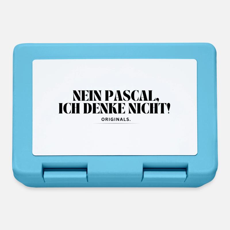 Nein Pascal, ich denke nicht! - Brotdose - Saphirblau