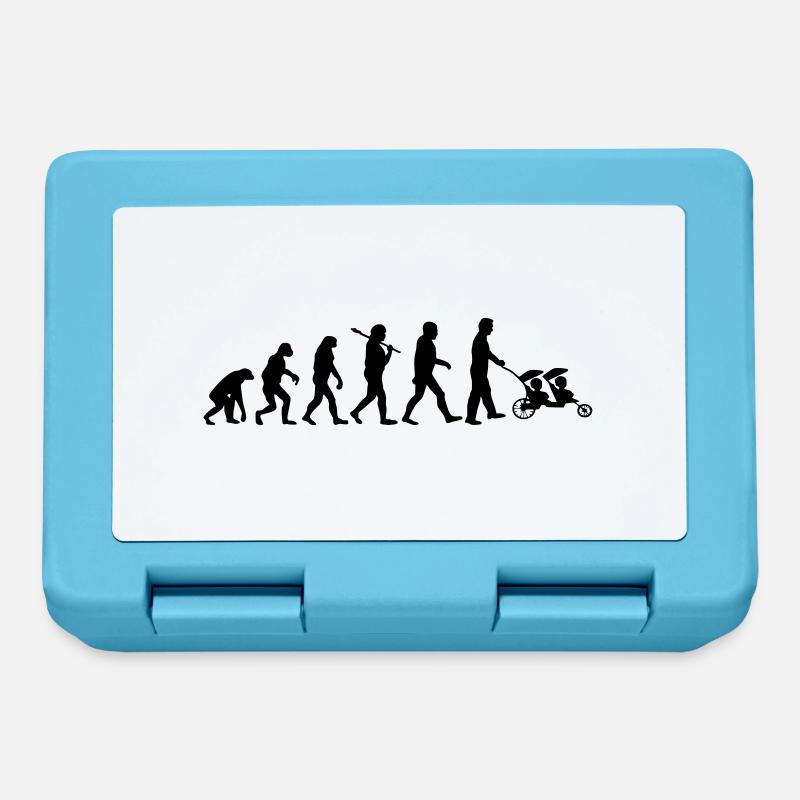 evolution daddy jumeaux - Boîte à goûter - bleu saphir