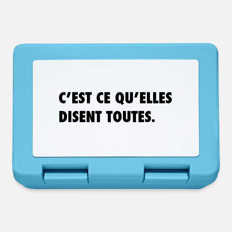 C'est ce qu'elles disent toutes - Boîte à goûter - bleu saphir