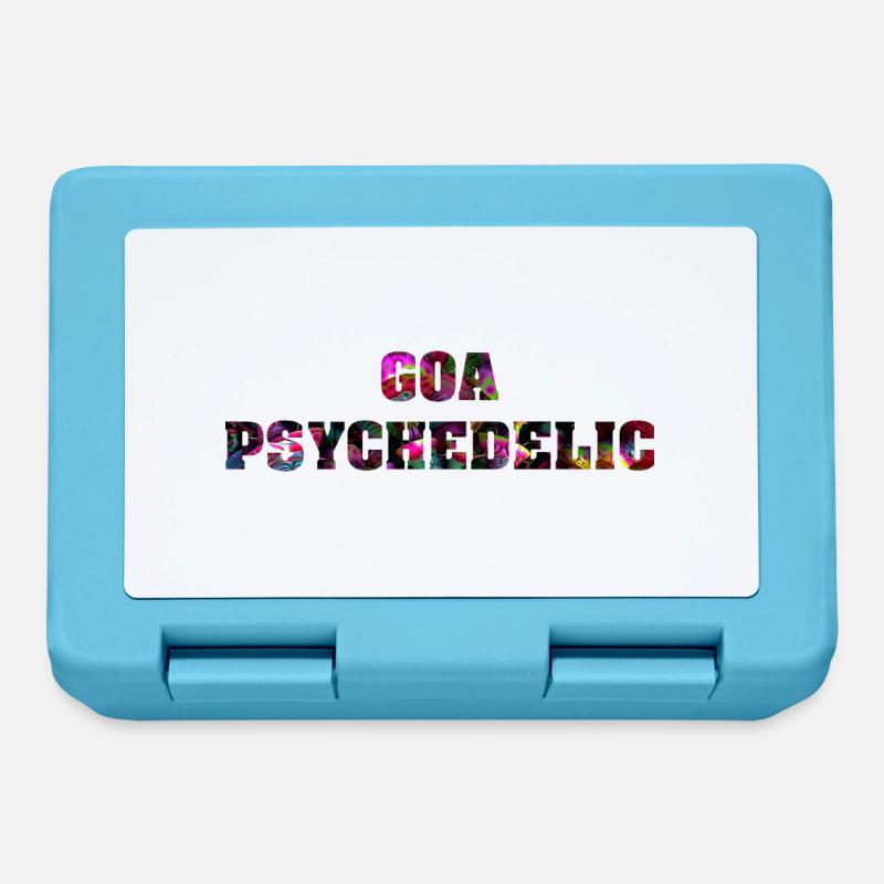 Goa psychedelic - Brotdose - Saphirblau
