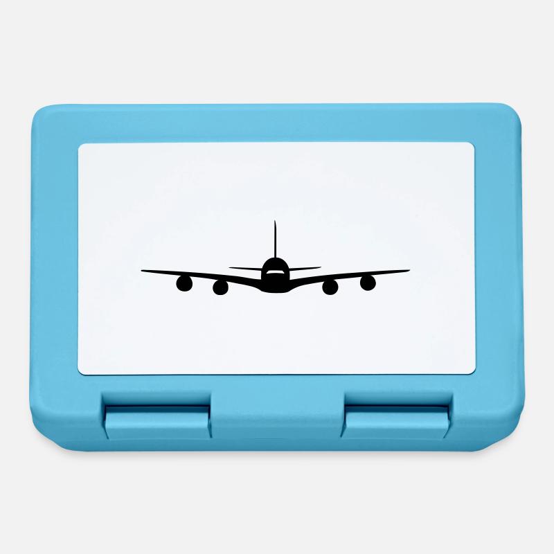 Avion - Boîte à goûter - bleu saphir