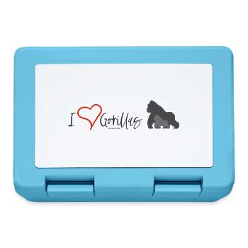 Love for Gorillas - Lunchbox - sapphire blue - Front