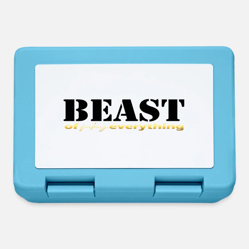 Beast everything black - Lunchbox - sapphire blue