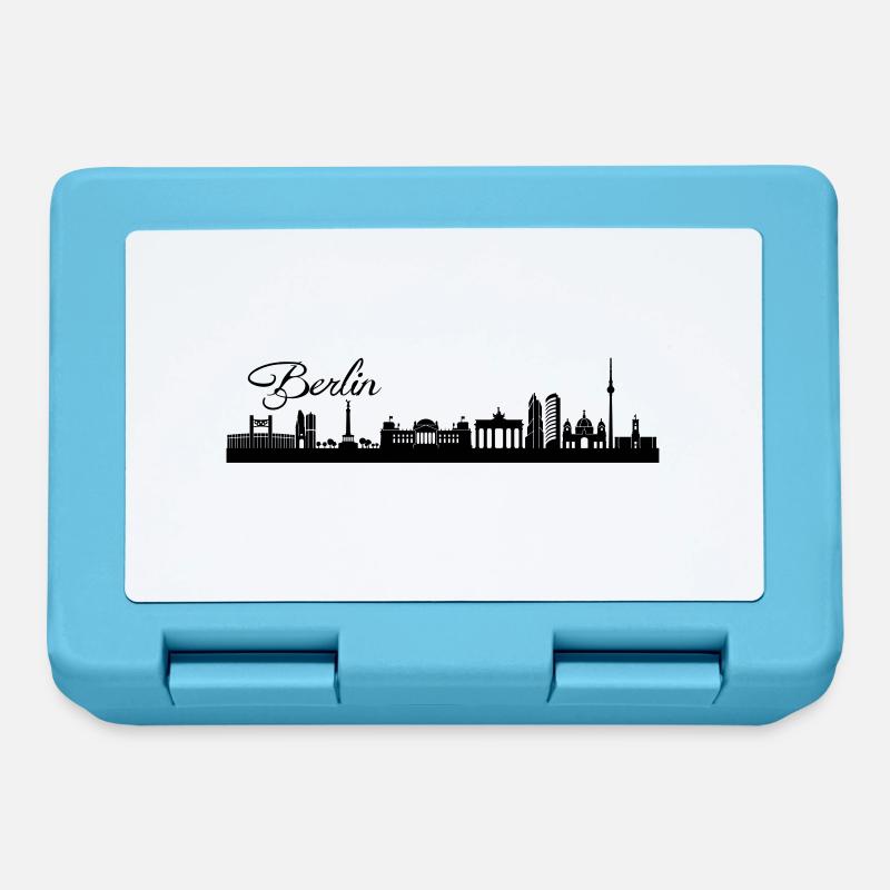 Berliner Skyline - Brotdose - Saphirblau