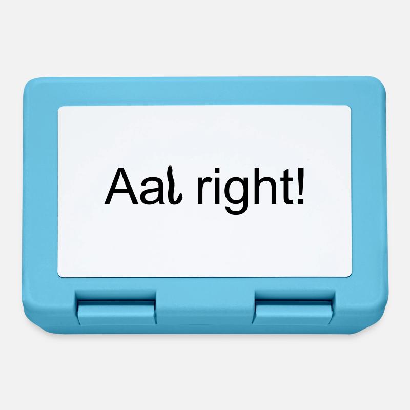 Aal right - Brotdose - Saphirblau