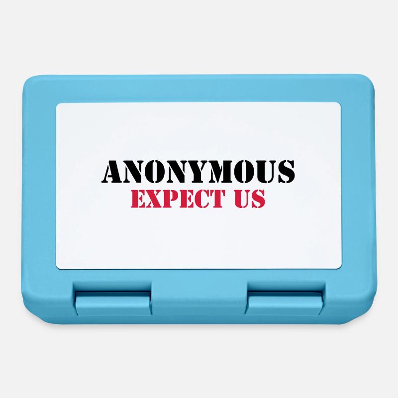 Anonymous : Expect us - Brotdose - Saphirblau