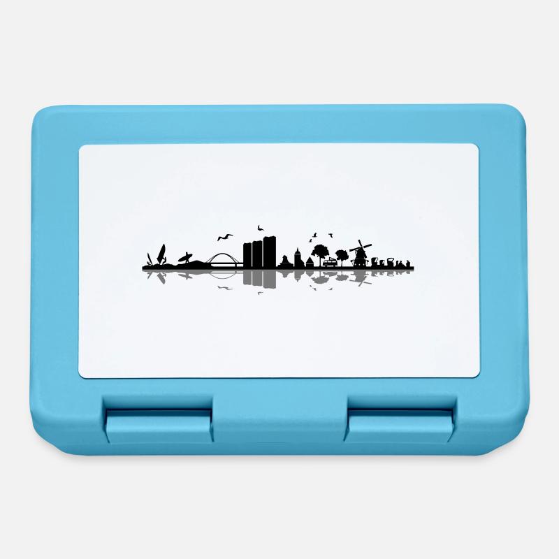 Skyline - Küste Fehmarn - Brotdose - Saphirblau