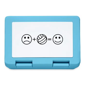 Volleyball is fun smile - Lunchbox - sapphire blue - Front