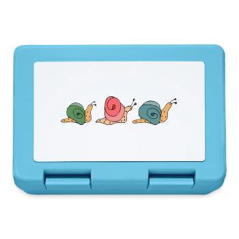 Escargots - Boîte à goûter - bleu saphir - Devant