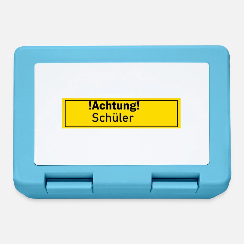 Schüler Schülerin Schule Geschenk Geschenkidee - Brotdose - Saphirblau