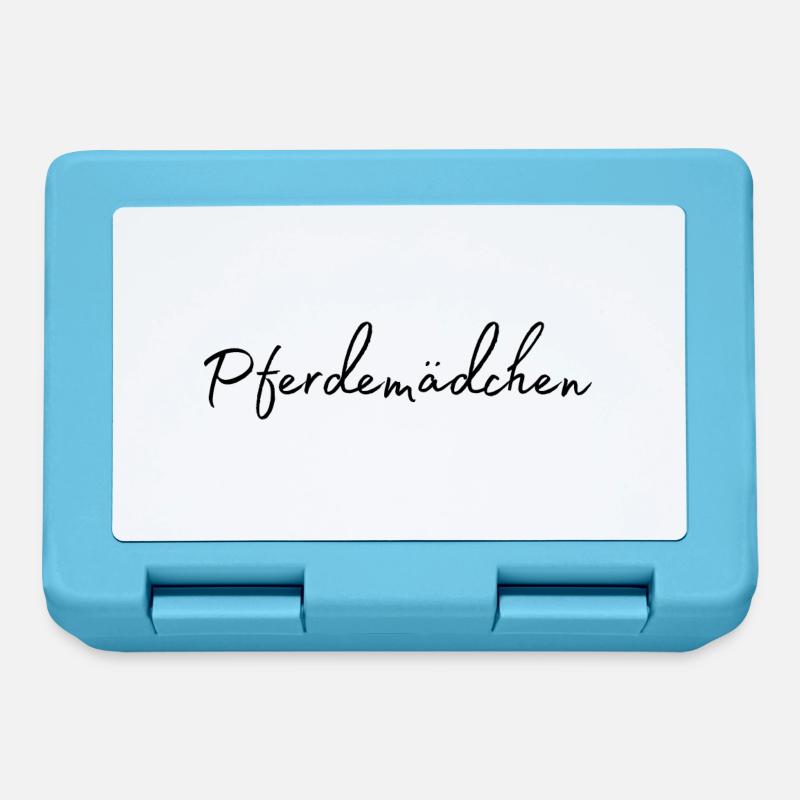 Pferdemädchen - Brotdose - Saphirblau