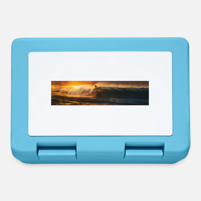 Surfeurs de vagues - Boîte à goûter - bleu saphir
