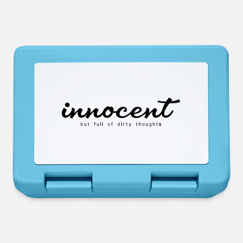 Innocent mais plein de pensées sales - Boîte à goûter - bleu saphir
