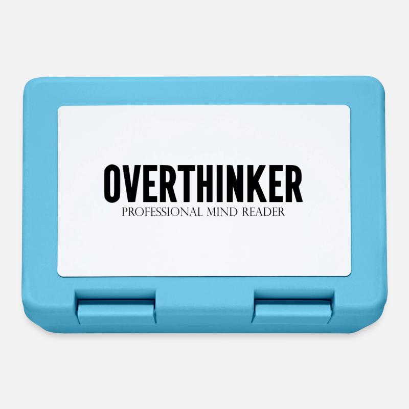 DZ00015 Overthinker Lecteur d’ professionnel - Boîte à goûter - bleu saphir