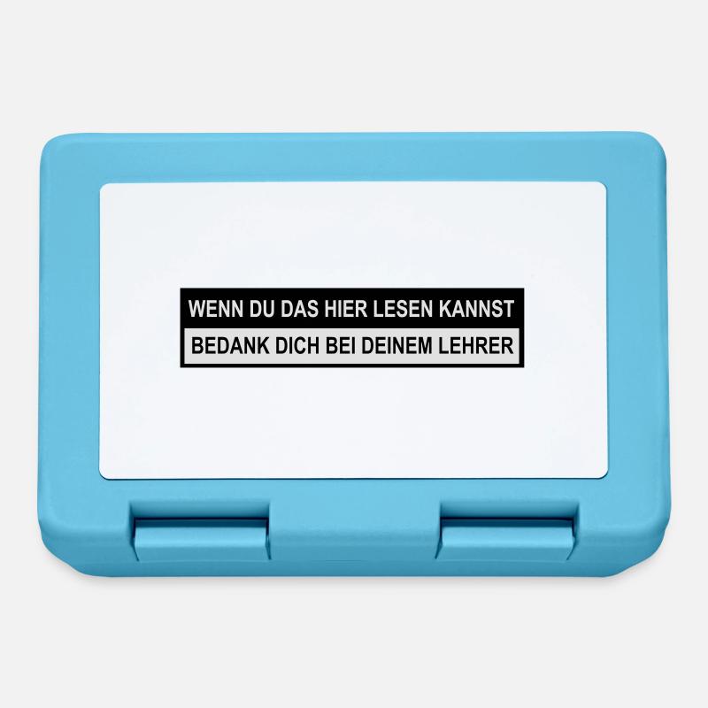 Lehrer - Brotdose - Saphirblau