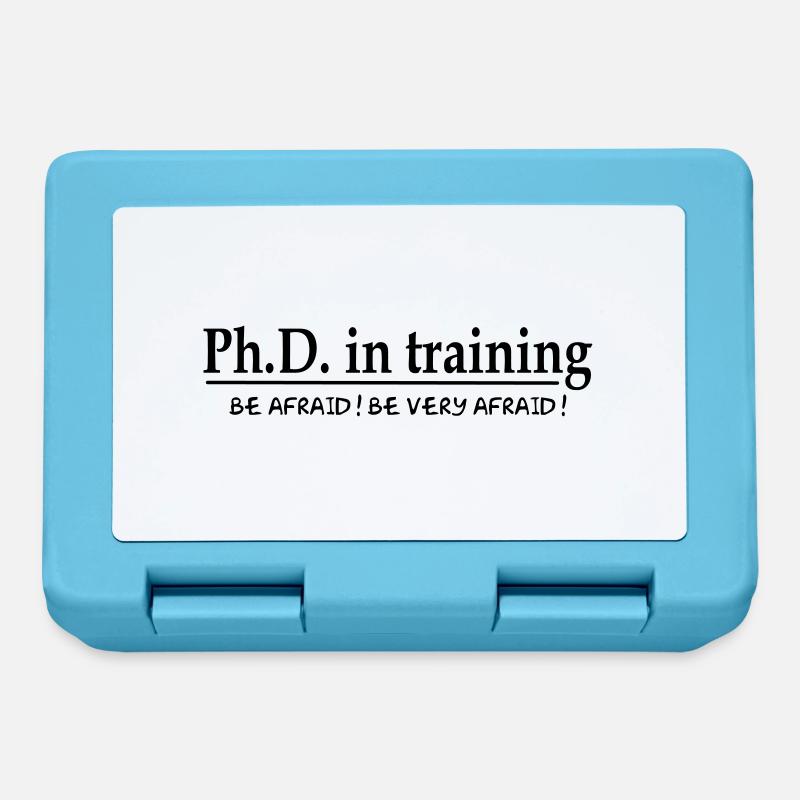 PhD in training - Brotdose - Saphirblau