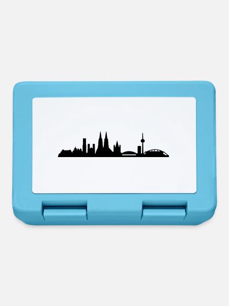Skyline - Köln - Brotdose - Saphirblau
