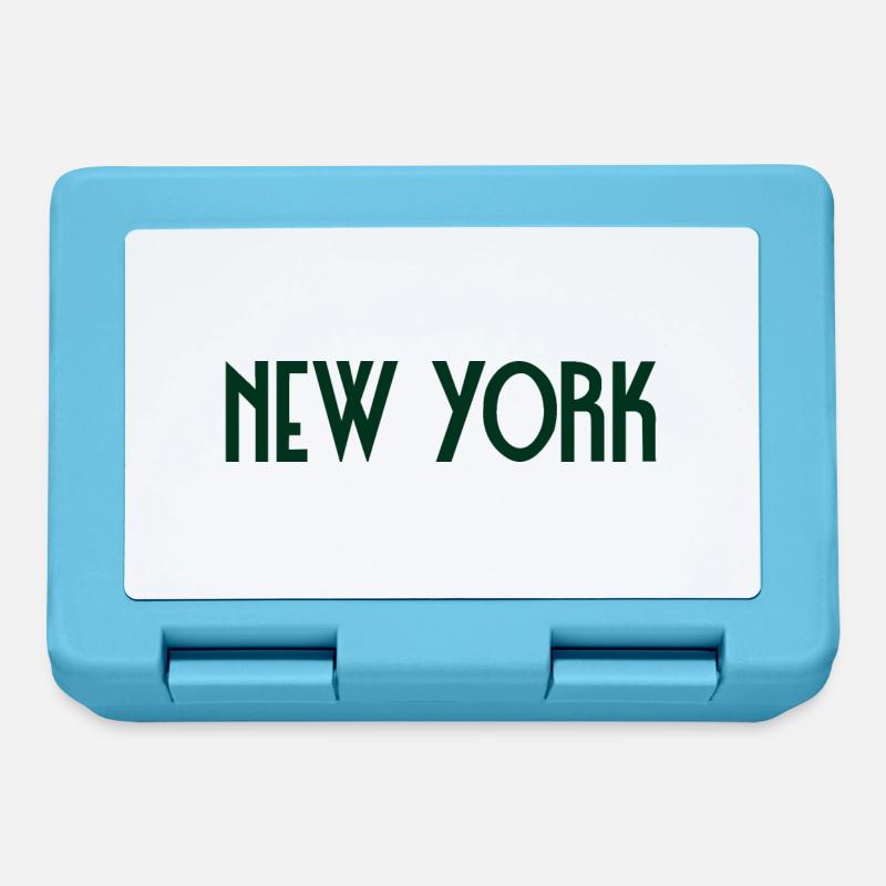 New York - Boîte à goûter - bleu saphir
