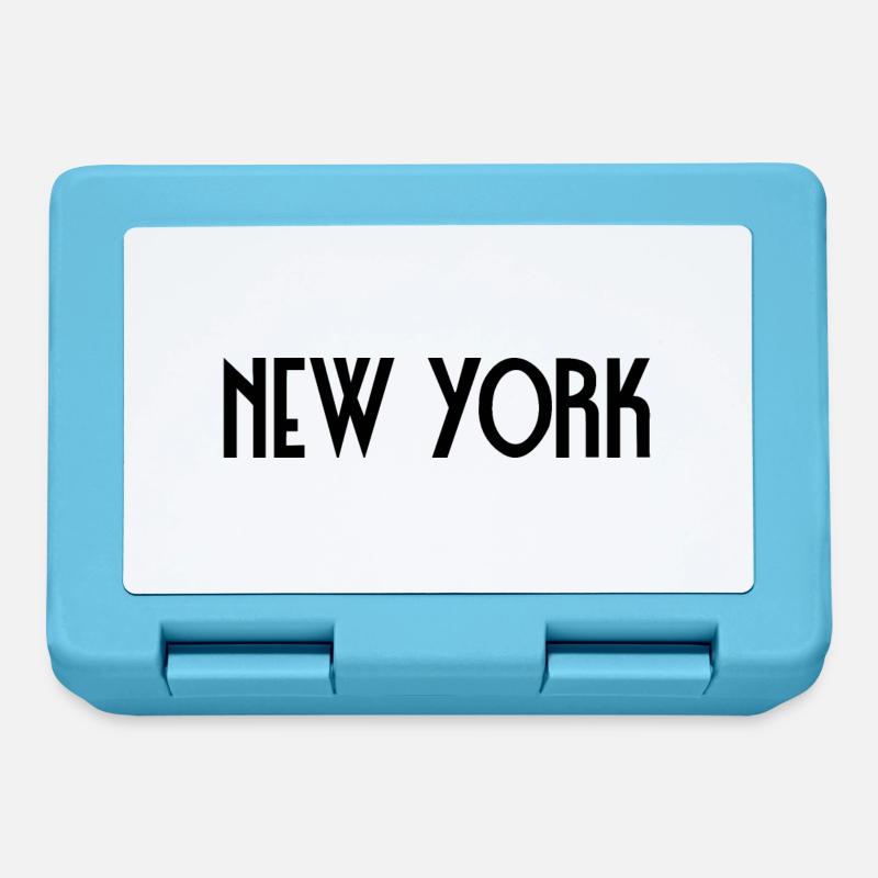 New York - Boîte à goûter - bleu saphir