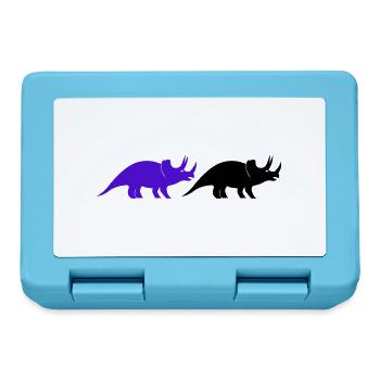 Triceratops - Lunchbox - sapphire blue - Front