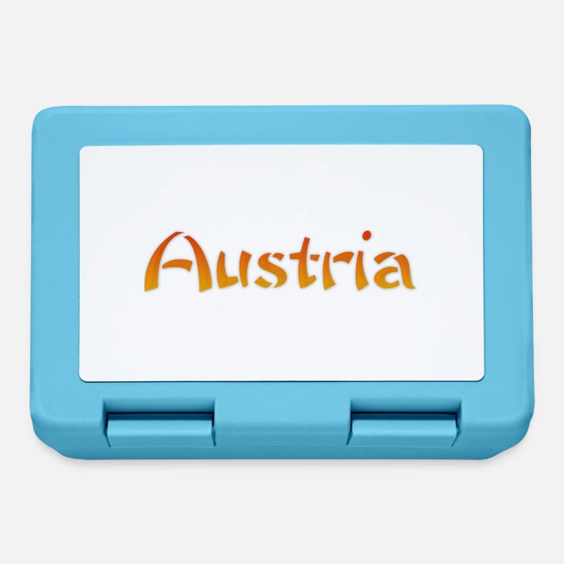 Austria Text - Brotdose - Saphirblau