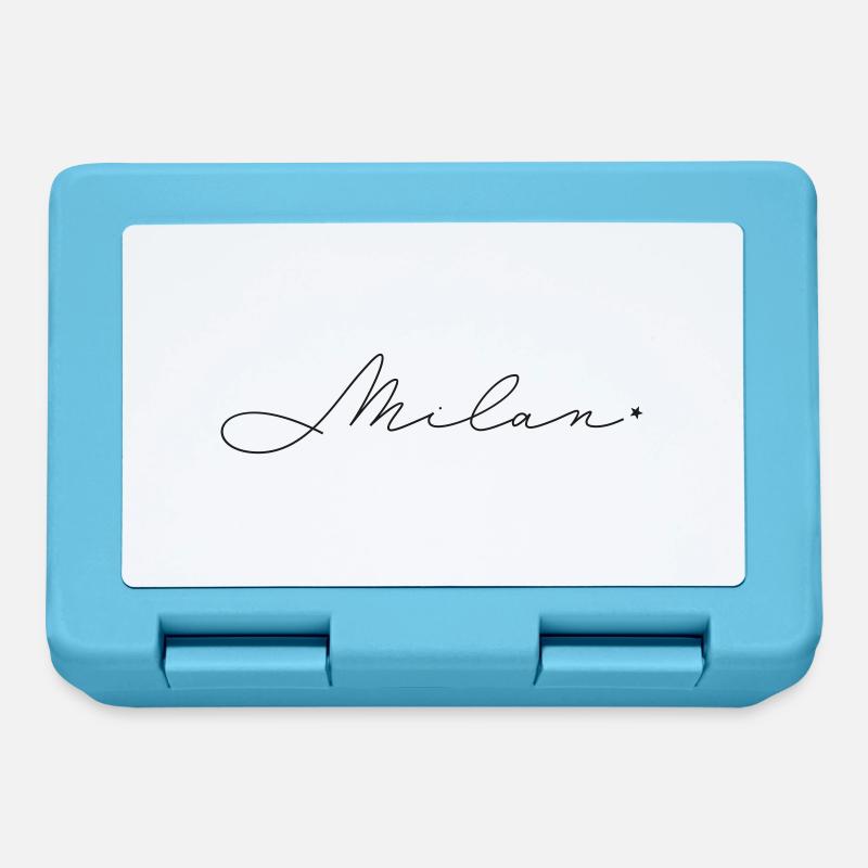 Name Milan - Lunchbox - sapphire blue