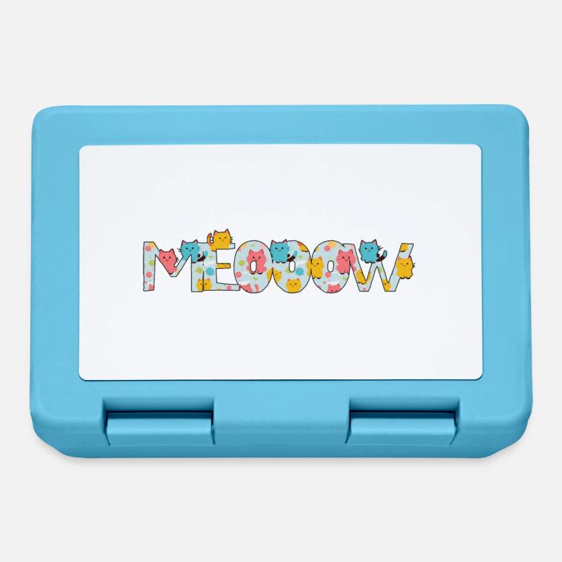 meow - Brotdose - Saphirblau