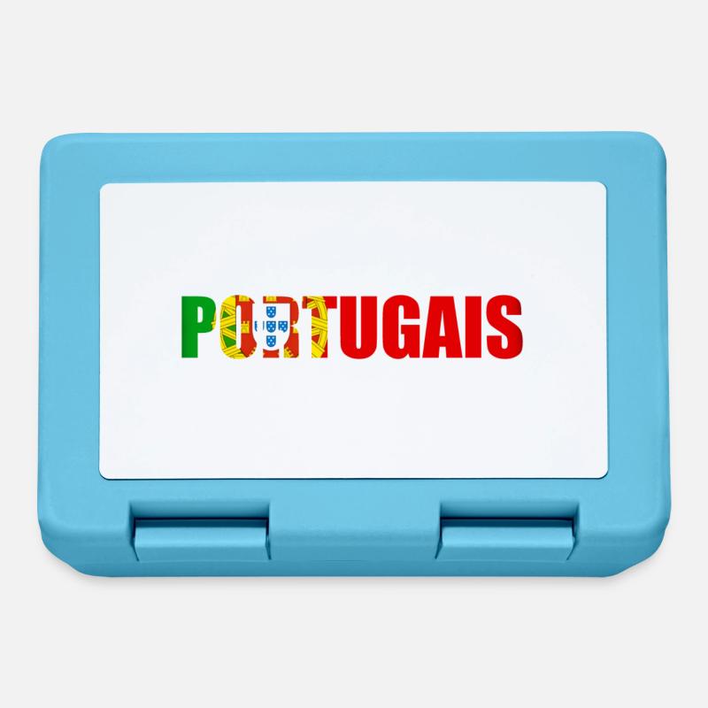 portugais - Boîte à goûter - bleu saphir