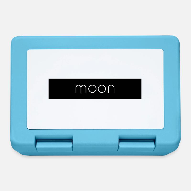 moon schwarz - Brotdose - Saphirblau