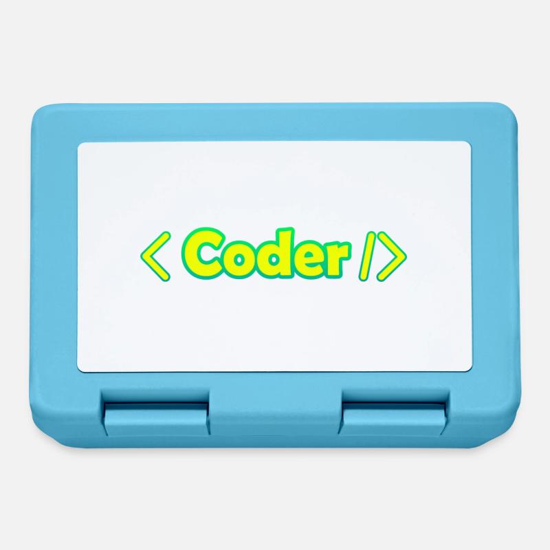 Codeur - Boîte à goûter - bleu saphir