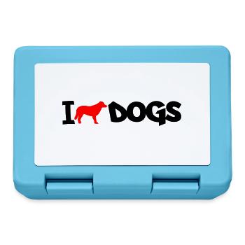 dog i love 02 - Lunchbox - sapphire blue - Front