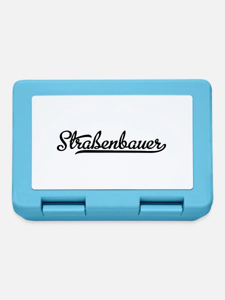 Straßenbauer - Brotdose - Saphirblau