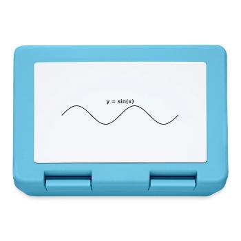 sinus graph design - Brotdose - Saphirblau - Vorne